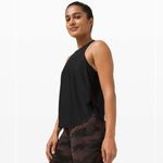 Lululemon Size 2 Lightweight Run Kit Tank Top Black Relaxed Fit Workout Gym Photo 9
