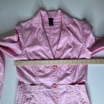 Aziz VTG Blazer and Pants Set Small Pink Embroidered Suit Coquette Y2K Retro Photo 7
