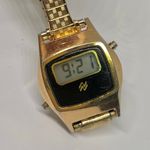 Vintage National Semiconductor women digital Watch New gold tone 24mm running Photo 1