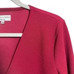 Madewell Texture & Thread Womens Sz S Long Sleeve V Neck Tie Side Crepe Wrap Top Photo 3