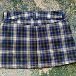 Abercrombie & Fitch Vintage Y2K navy plaid school girl mini pencil skirt, size 4 Photo 2