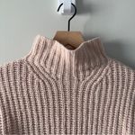 Vince Wool/Cashmere Blend Light Pink Turtleneck Sweater Tight Neck Long Sleeve M Size M Photo 5