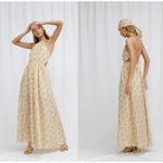 SIGNIFICANT OTHER Cara Floral Print Halter Neck Maxi Dress in Rosale Print US 10 Yellow Photo 14