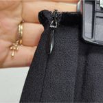 Moschino  Pencil‎ Skirt Womens 8 Black With Floral Embroidery Photo 3