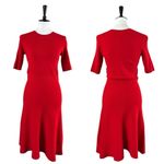 Banana Republic Sweater Dress Elbow Sleeves Round Neck Cherry Red Women’s Small Photo 11