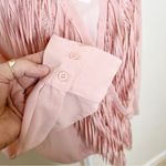 Yoana Baraschi  NWT Pink Fringe Top S Photo 4