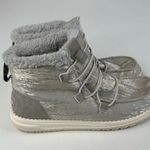 Hey Dude  Gray Lea Fur High Top Shoes Size 9 Photo 0