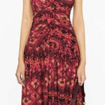 Ulla Johnson NEW Dress Marcella Wild Rose Pink Print Halter Midi Dress Size 2 Photo 0