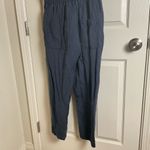 Joie  Women's Navy Jumpsuit linen blend size large Photo 13