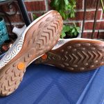 Sesto Meucci  Loafers White Leather Laser Cutouts Slip On 9 Photo 2