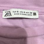ZARA  Purple Cropped Stretch T-Shirt (S) Photo 2