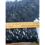 Pretty Angel  Black Floral Lace Off Shoulder Top Tiered  Cropped Sheer S/M Photo 3