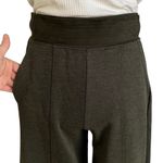 AGIAE STEFANI Cropped Wide Leg Gaucho Pants Brown Green Size Small Japanese Photo 4