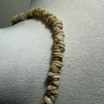 Vintage Puka Shell Necklace 16 Inch Cream White Barrel Twist Closure Beach Surf Photo 1