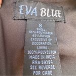 Vintage Eva Blue Black Burnout Velvet Maxi Dress Goth Whimsygoth Boho‎ Size 8 Photo 7