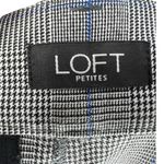Loft Plaid High Waist Skinny Ankle Pants Size 8P Career Academia Preppy Office Photo 2