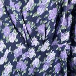 Saylor  Merritt Floral Puff Sleeve Mini Dress in Navy Floral Multi, XL Photo 15