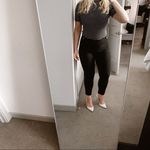 Counterparts Black Career Pull On Gold Button Office Work Pant Sz 6P Minimalist Photo 3