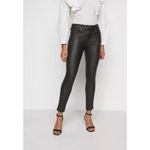 Dr. Denim Lexy Skinny Jeans in Black Metal Small Womens Vegan Pleather Photo 10