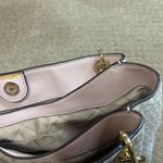 Michael Kors  Trisha Large Triple Gusset Logo Shoulder Bag (vanilla,multi) Photo 10