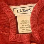 L.L.Bean blazer jacket women’s XS red corduroy four front pockets button sleeves Photo 1