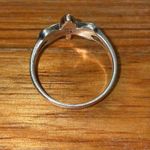 Source Unknown Sterling Silver Dragonfly Blue Inlaid Opal Ring Womens Size 9.75 Photo 3