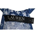 Ralph Lauren Lauren Womens Dress Midi Floral Bandana Print Sleeveless Blue Large Photo 2