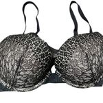 Victoria's Secret Bra Size 34D Banded Push Up Chantilly Lace Classic Style Black Photo 10