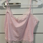 SKIMS  Pink Lace Tank Top Photo 0
