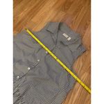 LOGO By Lori Goldstein  Stripe Button Down Ruffled Hem Tank Top Size XS Photo 4