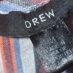 Drew  Anthropologie Womens Size M linen blend Cropped Jumpsuit Striped Drawstring Photo 2