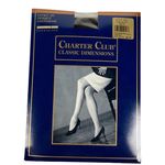 Charter Club  Lycra 3D Opaque Pantyhose Control Top Sandal Toe Chocolate Size B Photo 0