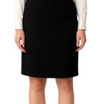 Evan Picone Pencil Skirt Suit Separate Classic Work Lined Solid Black Size 16 Photo 0