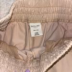 Aerie Tan Wide-Leg leather Pants Photo 2