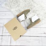 UGG  W Caleb Mouse Fringe Nubuck Slip on Leather Booties‎ Moccasins Size 11 Photo 3