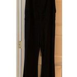 Flynn Skye Party Jumpsuit Overalls Black Rayon Flare Cut - Size Medium Photo 6