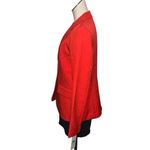 Calvin Klein NWT One Button Notch Lapel Blazer In Color Tomato (Tao ) Photo 3