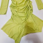 L'Academie  Cachet Mini Dress in Chartreuse LArge Photo 4
