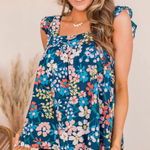 Andree by Unit Always In Your Corner Floral Tank- Navy unit by  small‎ NEW Photo 0