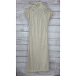 Banana Republic Cabled Short Sleeve SweaterDress in Ivory SMALL Merino Wool Photo 1