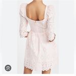 Cara Cara Hart Blush Pink Eyelet Mini Dress | Size 4 Photo 1