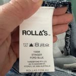 ROLLA'S‎ Women's Ford Blue Stretch Stinger Skinny Fit Denim Jeans Size 32W 32L Photo 11