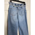 Bershka  x ASOS High Rise Drawstring Waist Baggy Jeans Medium Blue Size 2 Photo 3