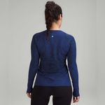 Lululemon  Swiftly Tech Long Sleeve Shirt 2.0 Gradient Block Psychic Navy Size 2 Photo 1