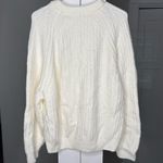 Madewell NWT Ribbed Cotton-Blend Sweater Winter White Photo 2