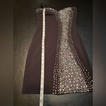 BANJUL  Black and Silver Sequin Bodycon Mini Dress size Small. NWOT Photo 12