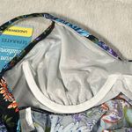 Swim Solutions Tankini Top Swimsuit size 10 Boho Paisley V Neck Underwire NEW Blue Photo 11