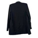 Camila Coelho Brenna Blazer Black Long Line Single Button Satin Oversized Small Photo 5