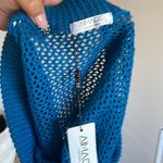 Teal Knit Mini Bikini Cover Up Skirt Size XL Blue Photo 2