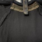 Free People New Romantics  Black Blouse with Lace Detail Photo 6